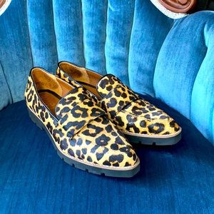 Franco Sarto Leopard Loafers